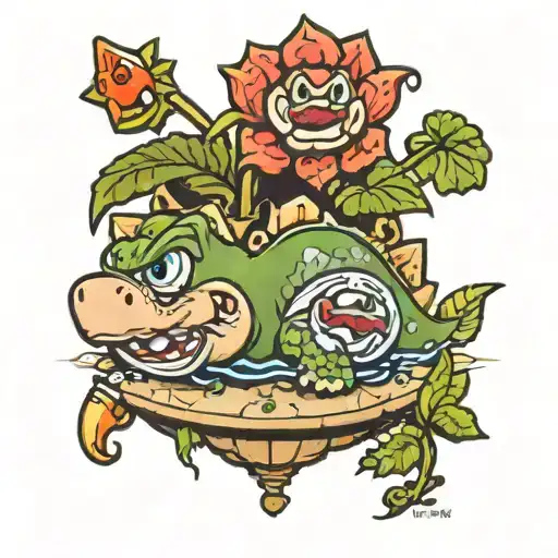 Little Shop Of Horrors Plant And Super Mario Bros