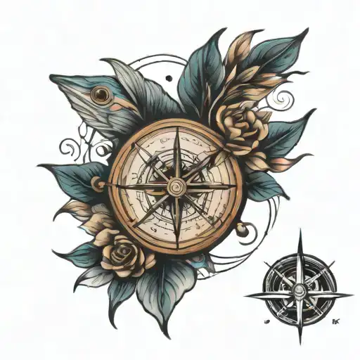 Trout And Compass Rose