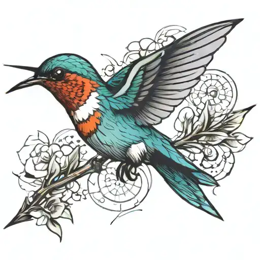 Hummingbird With Arrow
