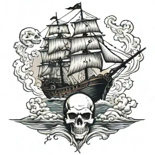 Goonies Pirate Ship Skull