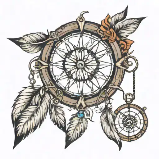 Dream Catcher With Compass