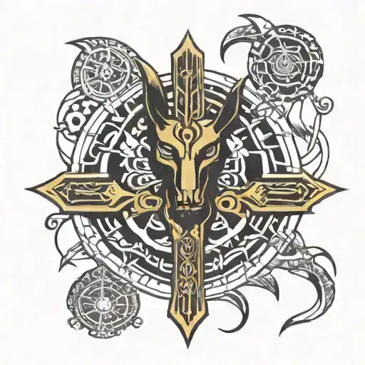 Ankh Cross Anubis