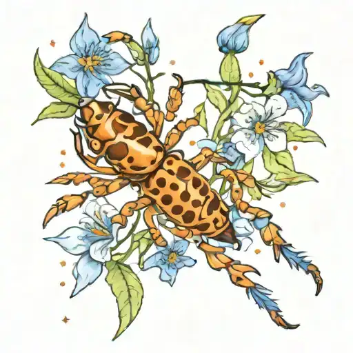 Bluebells And Scorpio Constellation