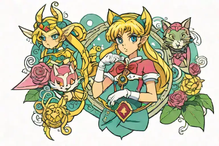 Link Zelda Sailor Moon