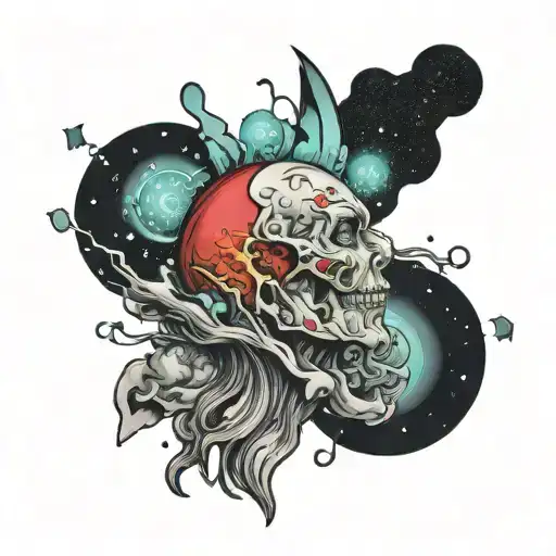 Planet Exploding Head Profile Holding