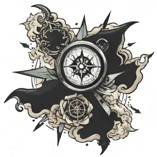 Compass Being Crushed In Hand