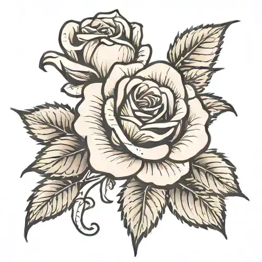 Rose With Stem And Name Incorporated