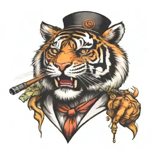 Tiger Smoking Pipe