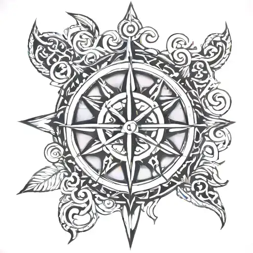 Vikings Compass Rune