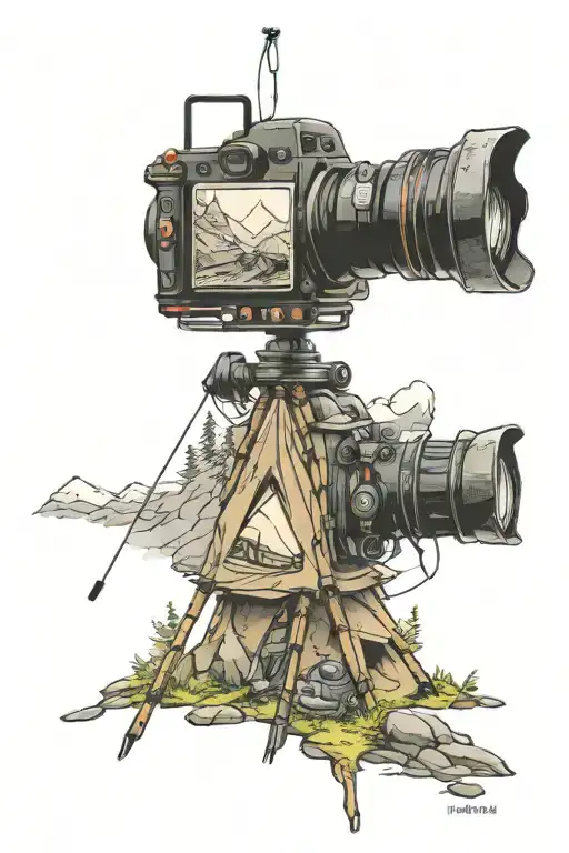 Mountain Camera Tent Hike