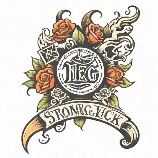 Strong Luck Helps Lettering