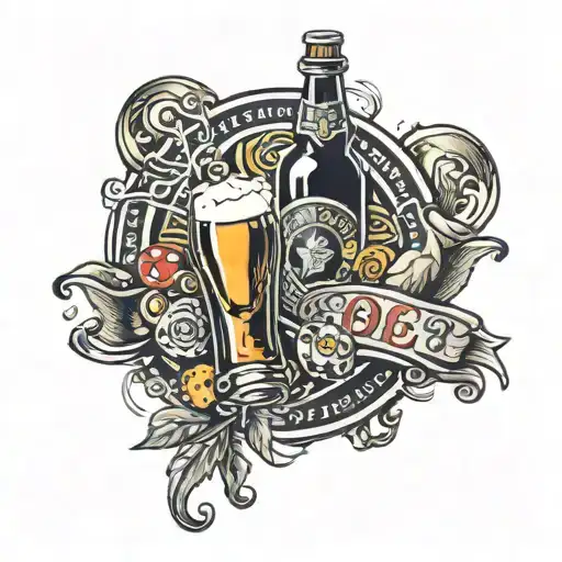 Casino And Beer Bottle