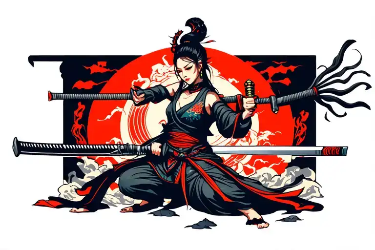 Katana Stand In Front