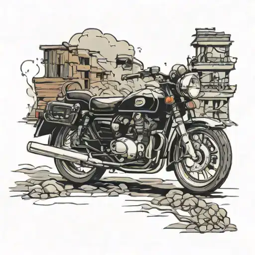 Toyota Series 70 Black Color In The Road Leading Towards