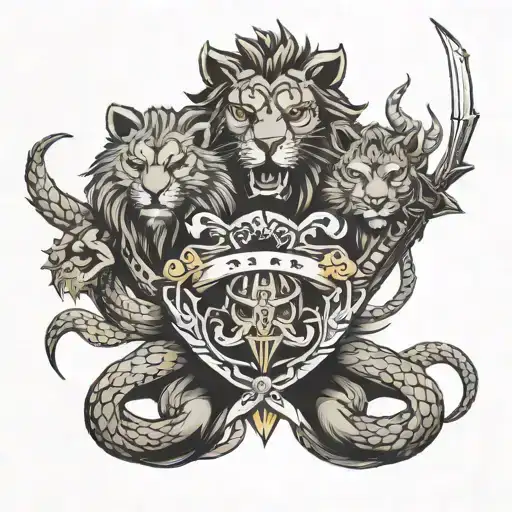 Three Sword Lion Snake Fox