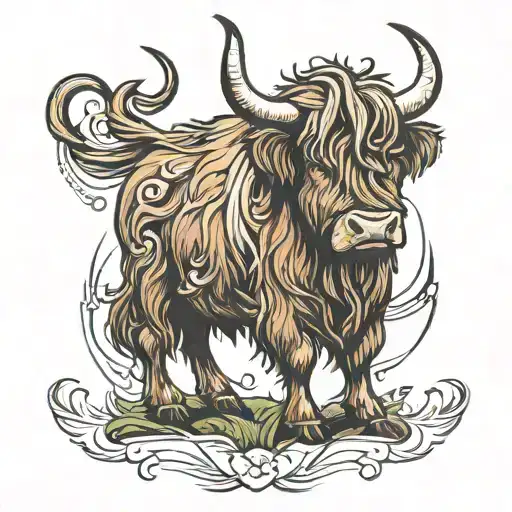 Highland Cow Edinburgh Castle