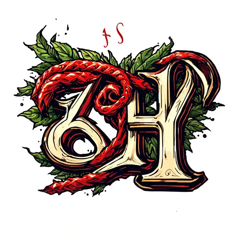 Roman Numbers With A Red Carnel On Top