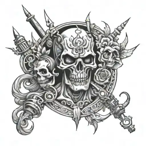 Sherminator Back Black And White Drawing