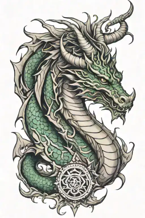 Dragon Shiva Tattoo Design Inspired