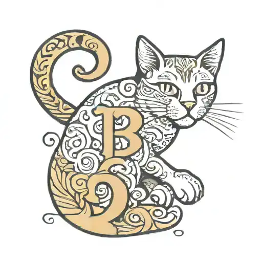 Letter B Cat