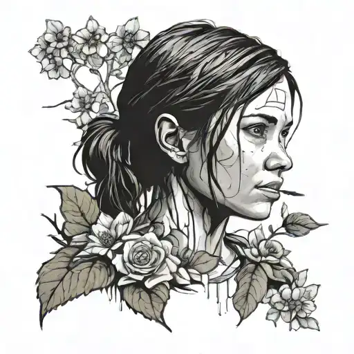 Ellie The Last Of Us Portrait Style
