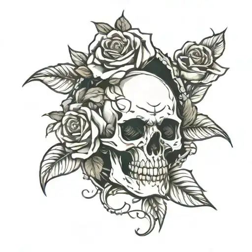 Skull And Roses