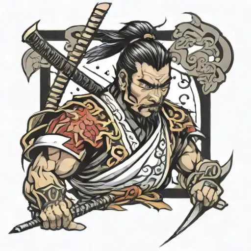 Samurai Draws Graffiti