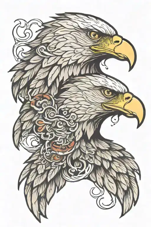 Eagle With Two Heads Wrapped