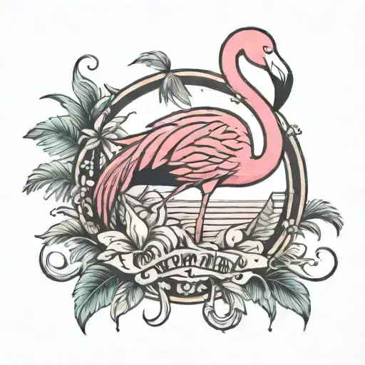 Flamingo With Miami And 305