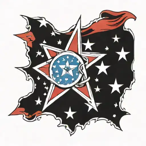 Chicago Flag Ripping But Replace The Stars With Stars Of David
