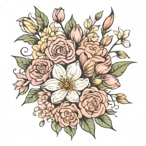 Birth Flower Bouquet