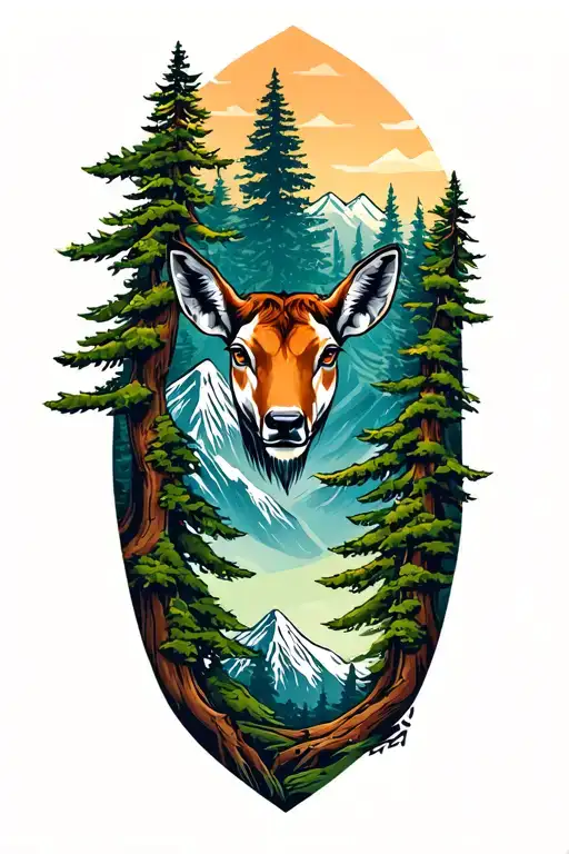 Wildlife With Trees And Mountains To Pay Tribute To Candice