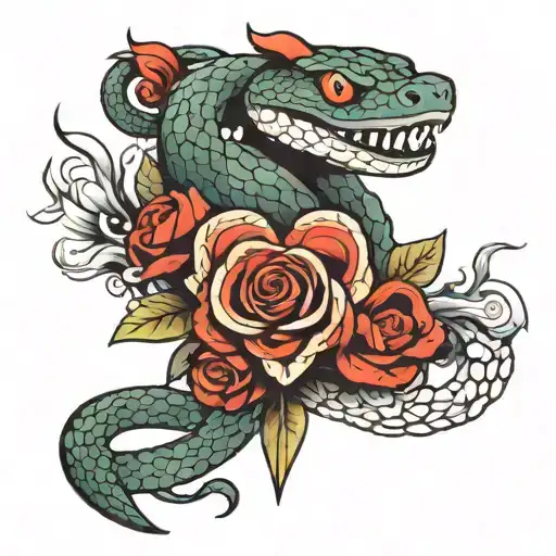 Snake Sword Heart Eye