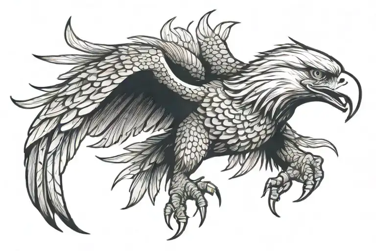 Eagle Fighting Cobra