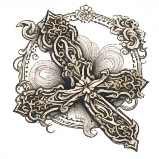 Catholic Cross Dainty Details