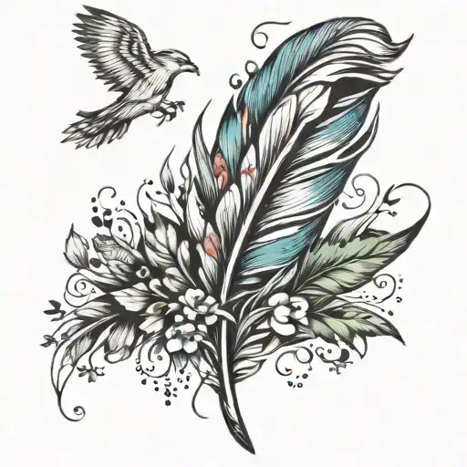 Feather With Birds