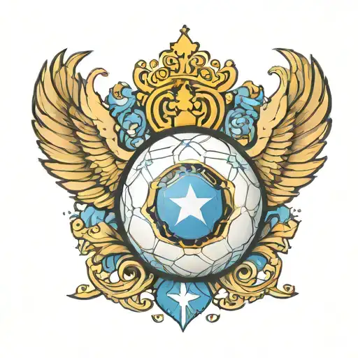 Soccer Ball Argentina Afa Logo Incorporated