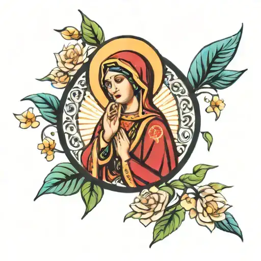 Eastern Orthodox Theotokos Virgin Mary Praying