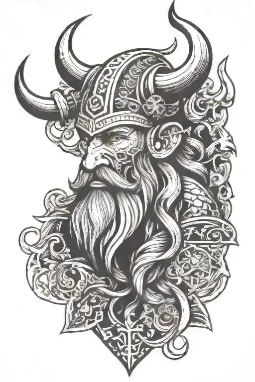 Viking All Black Half Sleeve