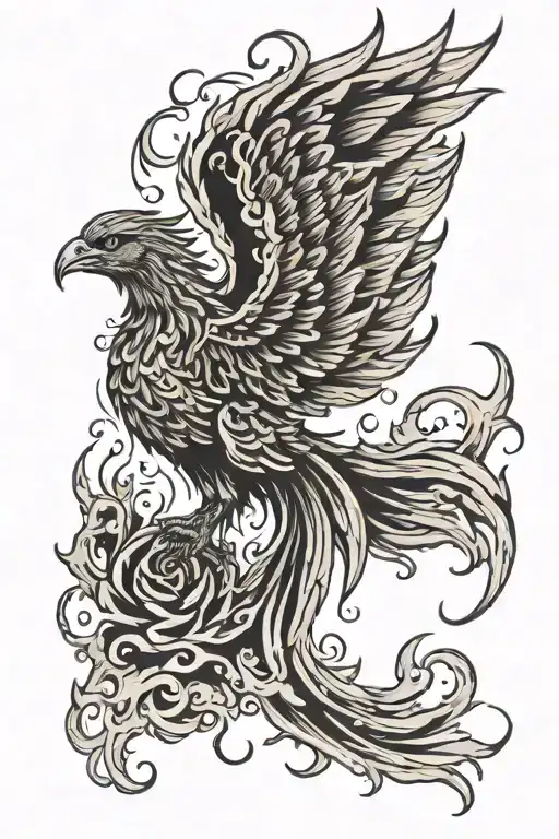 Phoenix Rising From The Ashes