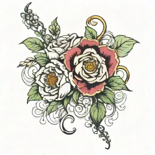 Birth Flowers Intertwined