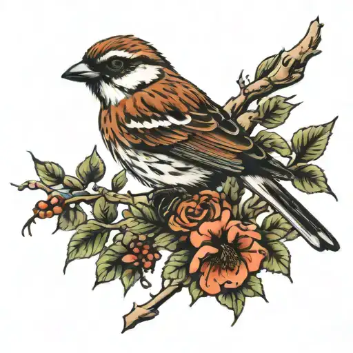 I Never Saw A Wild Thing Sorry For Itself Bird Branch Sparrow