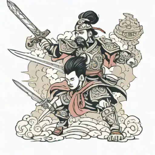 Filipino Warrior In Korean Castle Surrounded