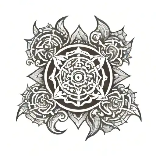 Sudharshan Chakra And Trishul
