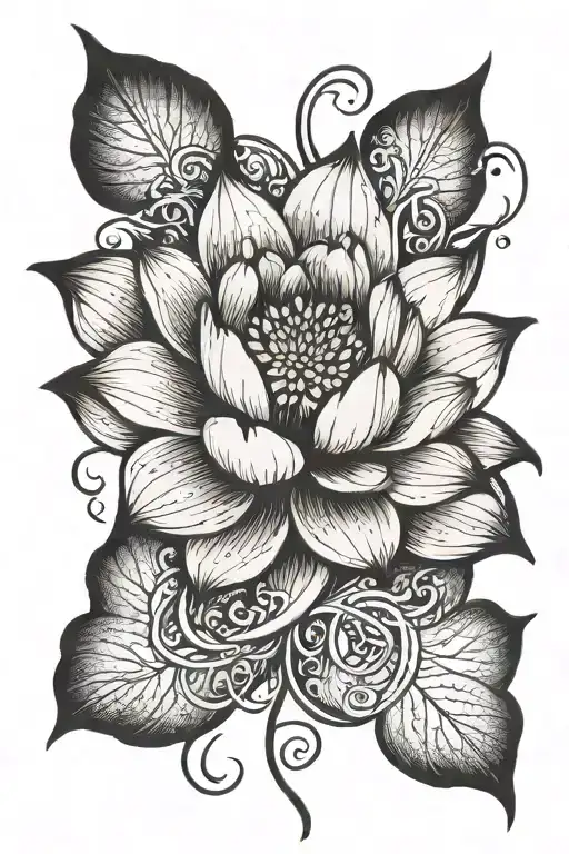 Lotus Flower With Writing Going Vertically Have Courage And Be Kind