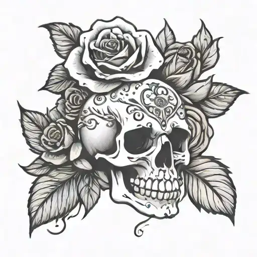 Steal Your Face Skull And Roses