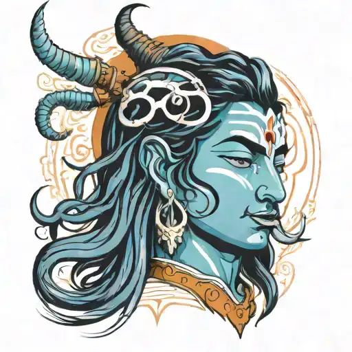 Shiva Color With More Lines And Natural