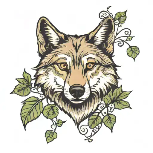 Wolf And Leaf Clover
