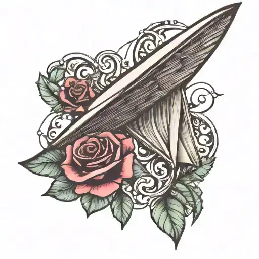 Line With Paperairplane