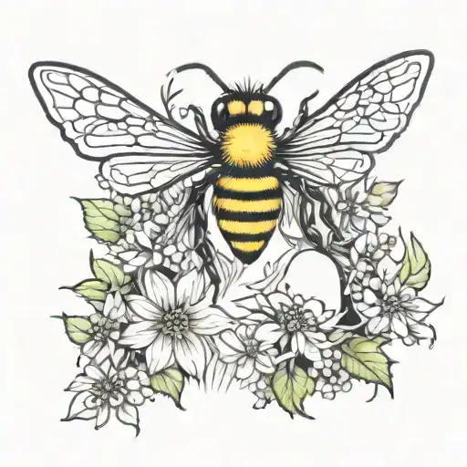 Mother Nature With Honey Bees